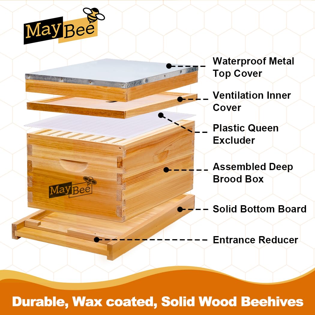 Kit de Caixas de Abelhas de 8  - Beehive Frame Wax avaliação e preço