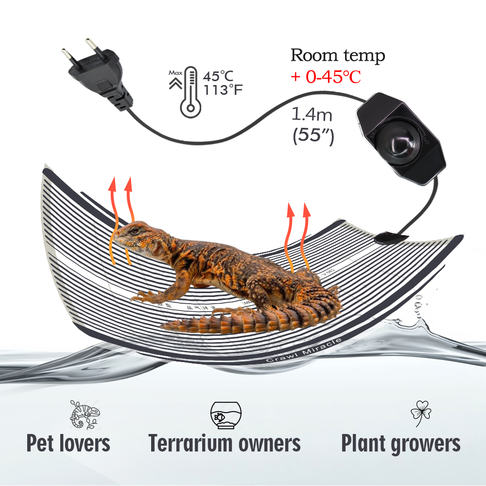 Tapete de aquecimento de répte - Seedling Heat Mat avaliação e preço